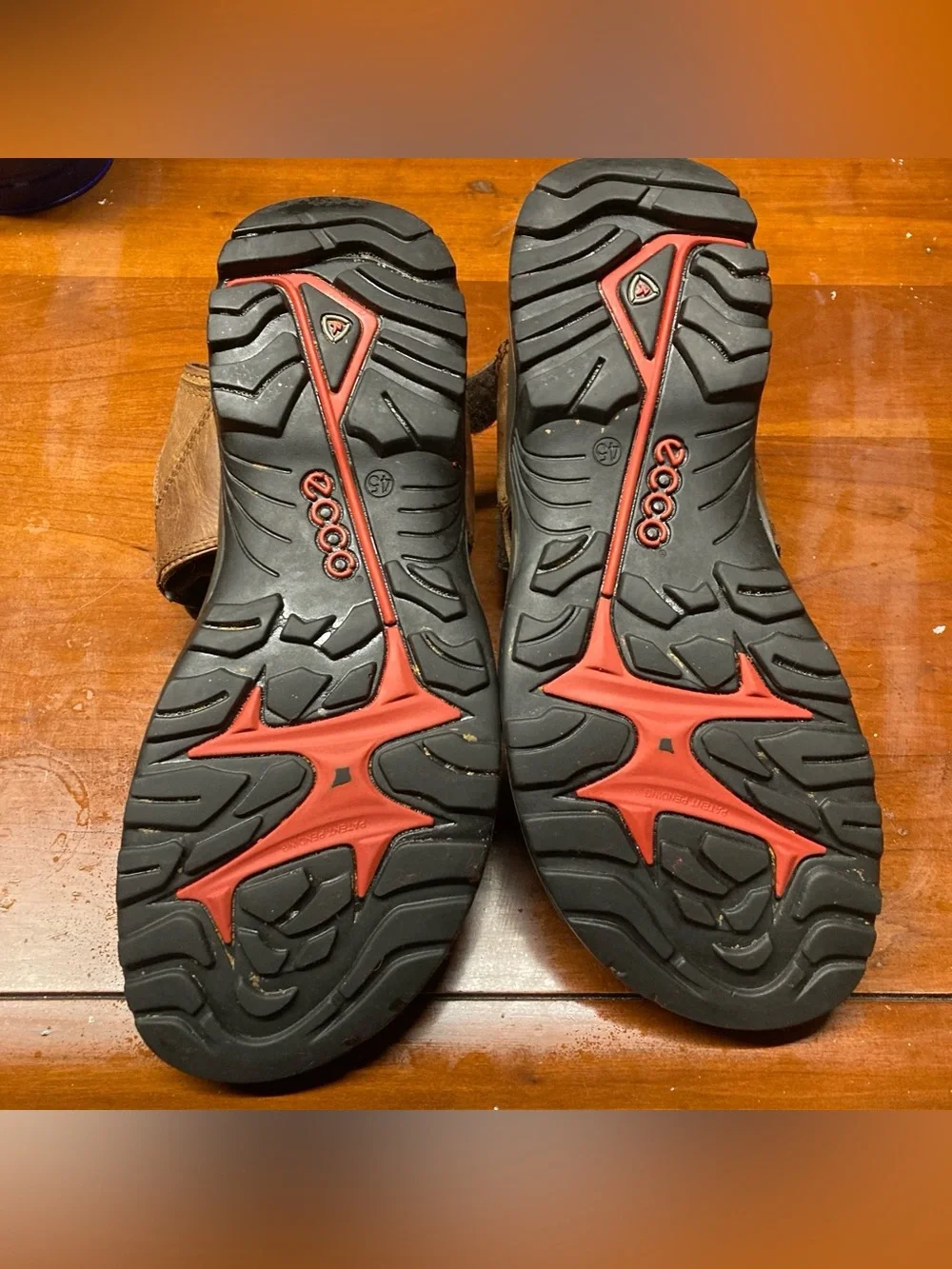 ECCO MENS BROWN LEATHER SANDALS SIZE 11 Off Road Outdoor Shoes